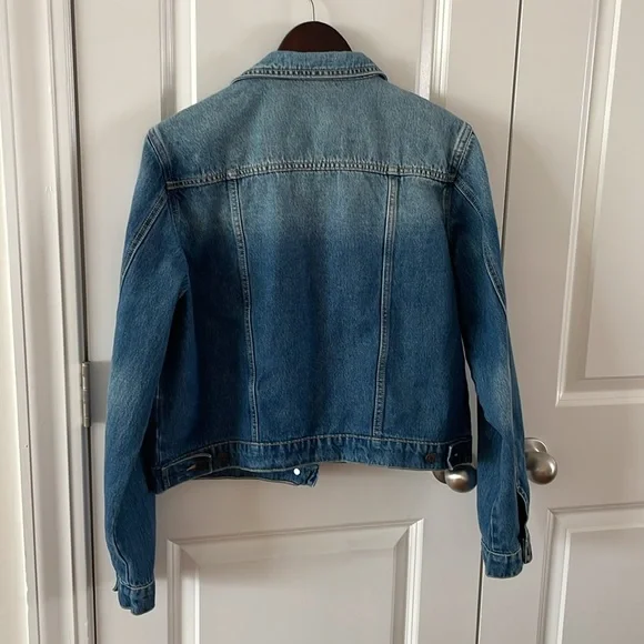 Carly Jean Los Angeles fletcher medium wash denim jacket women’s size XL - Picture 6 of 9